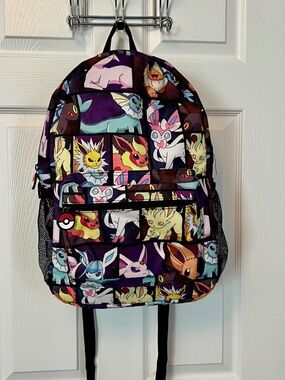 Pokemon Eevee Evolution All Over Print Backpack Otaku Core Gorpcore School